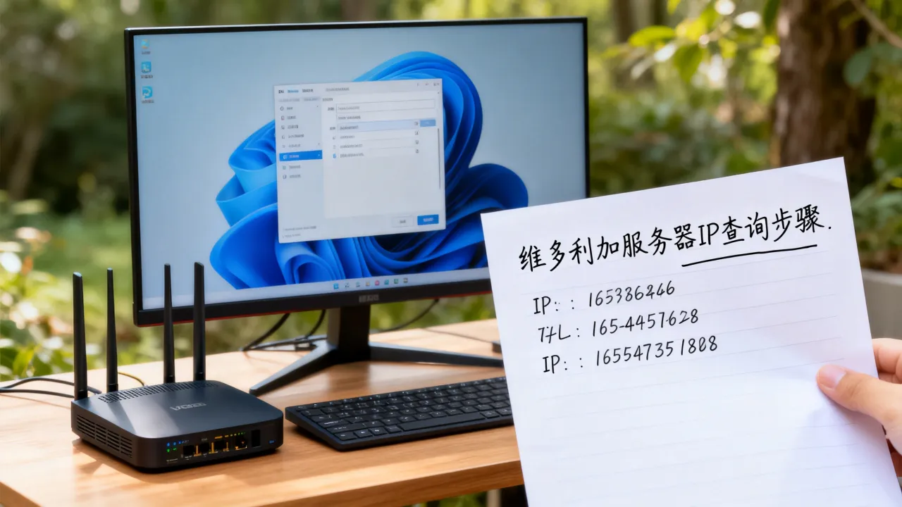 维多利加服务器IP是多少,维多利加服务器IP地址怎么查?