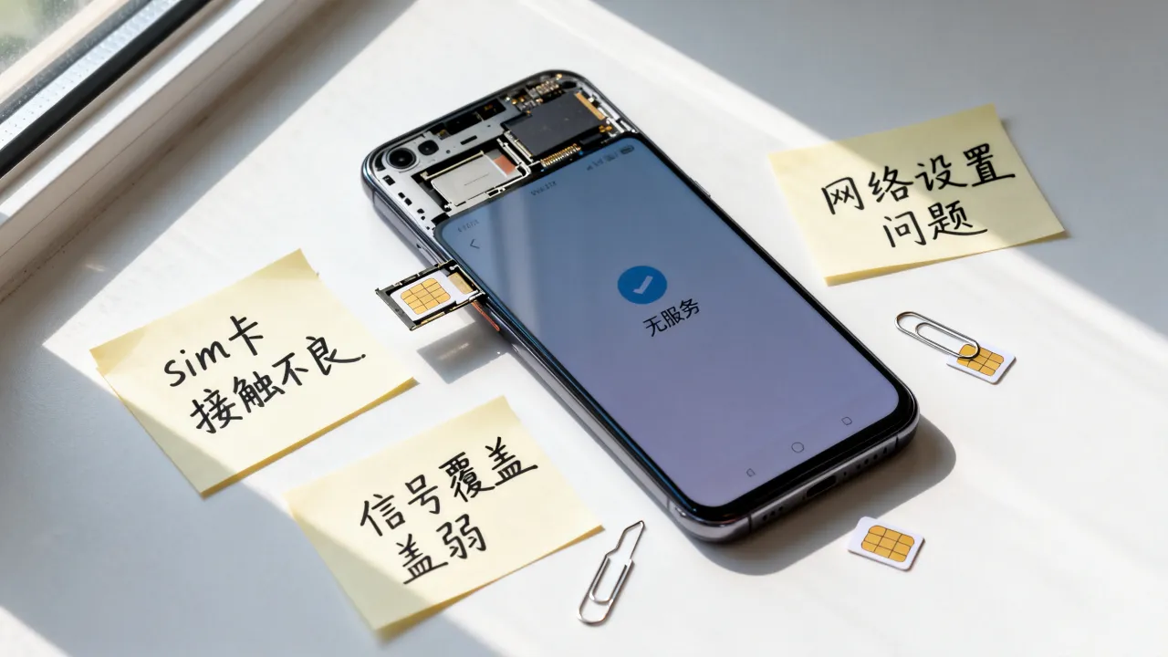 为什么移动sim卡显示无服务器？是什么原因怎么解决？