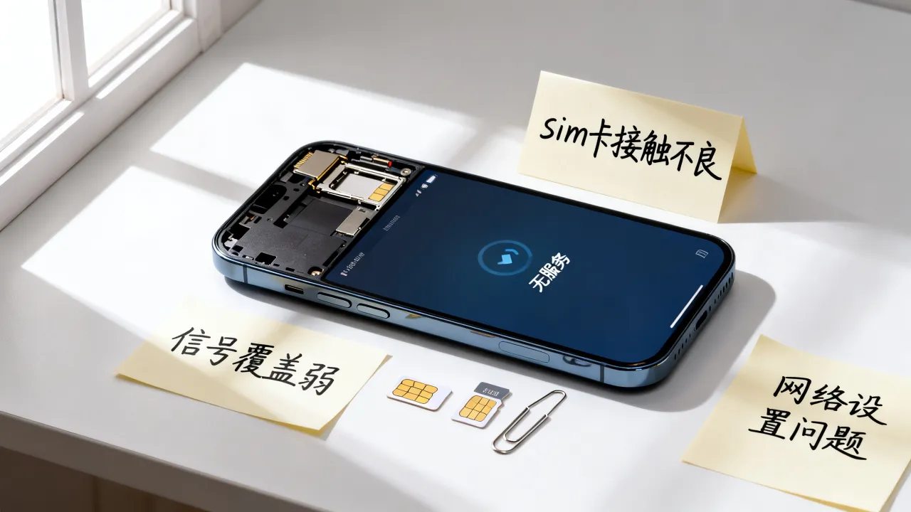 为什么移动sim卡显示无服务器？是什么原因怎么解决？