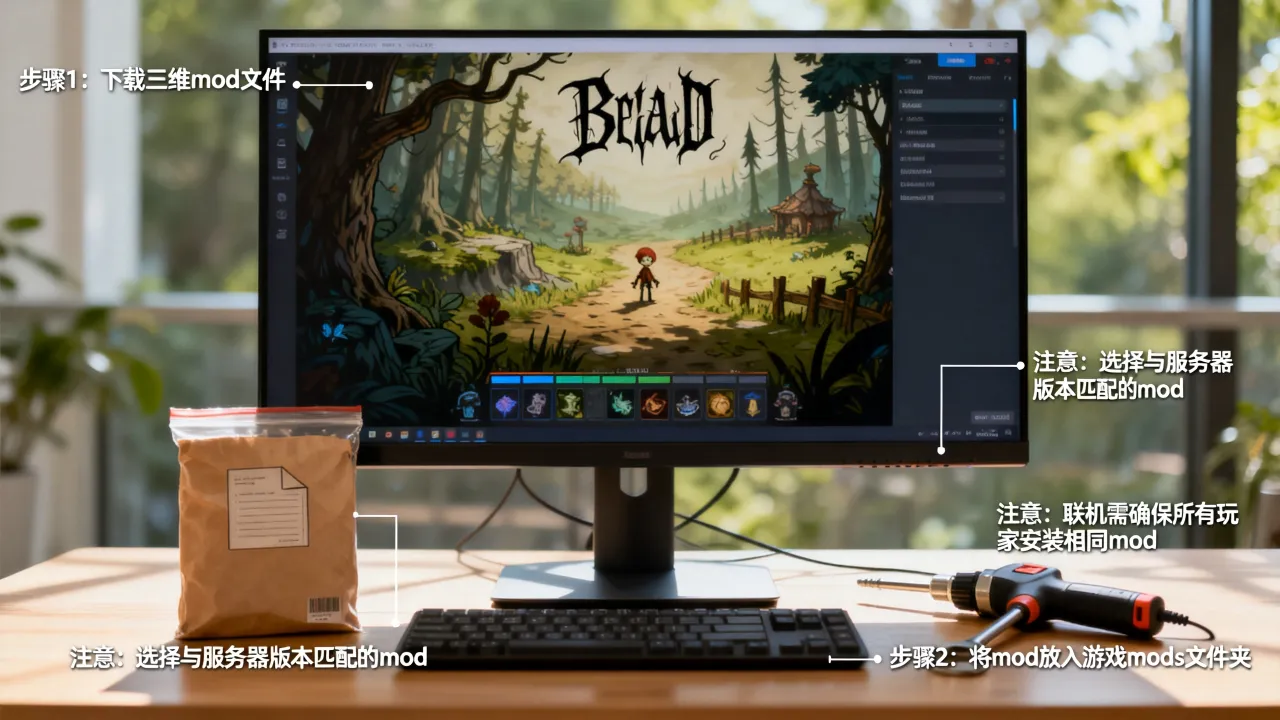 饥荒服务器三维mod怎么安装?联机加mod有什么注意事项。