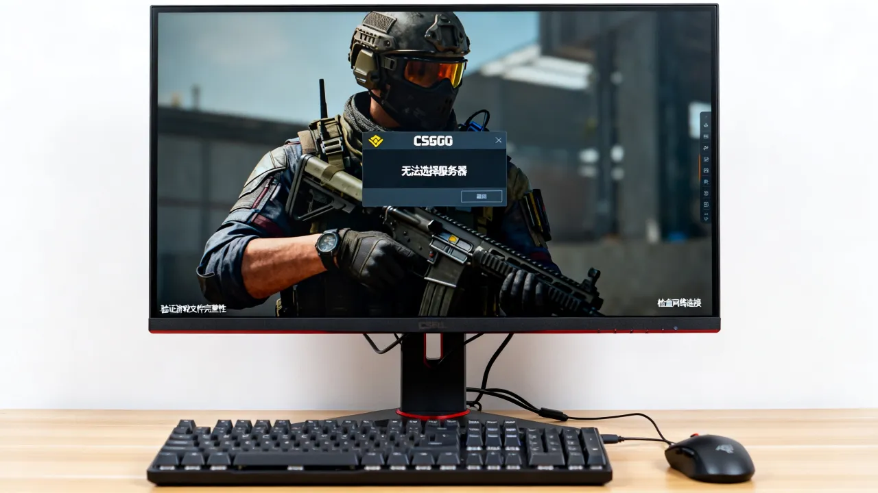 为什么启动CSGO不能选择服务器，怎么解决