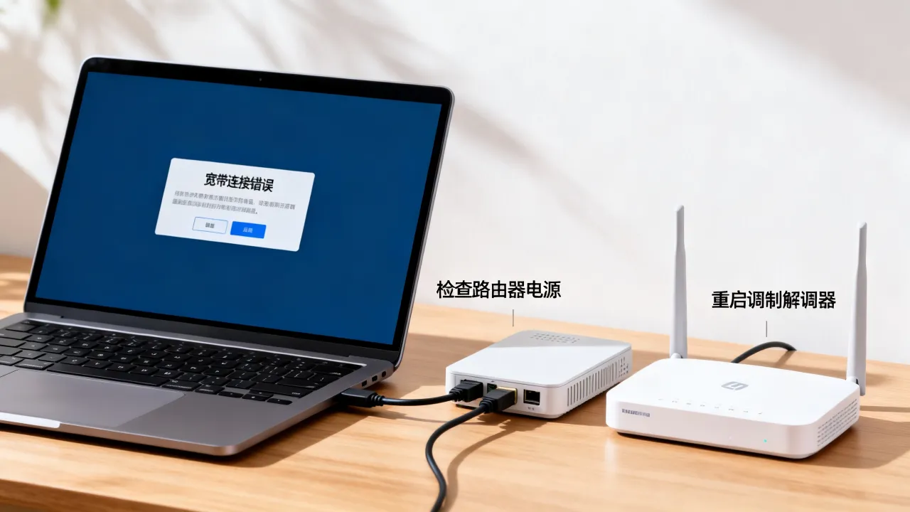 宽带连接错误服务器一直报错怎么办，是什么原因