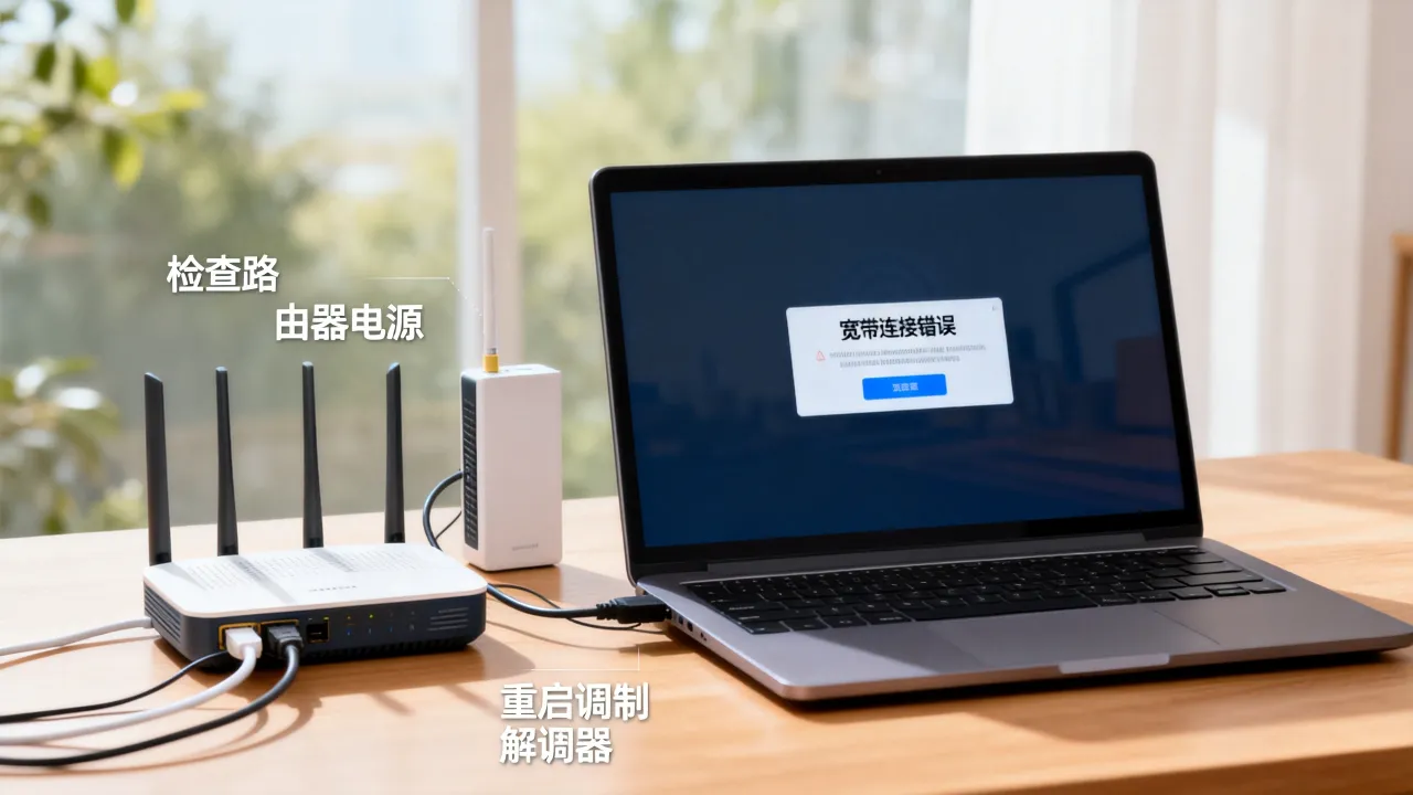 宽带连接错误服务器一直报错怎么办，是什么原因