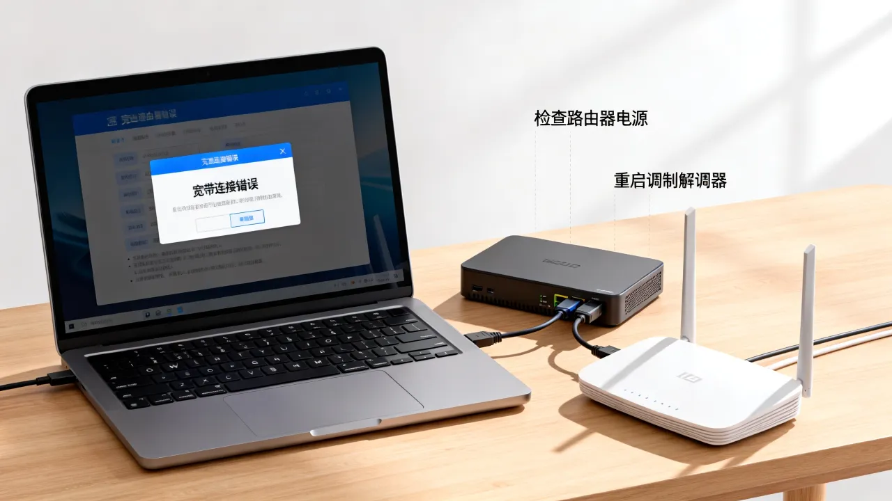 宽带连接错误服务器一直报错怎么办，是什么原因