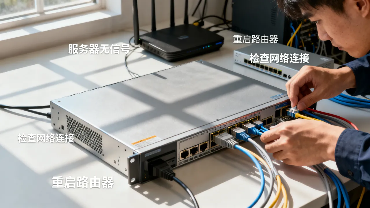 服务器为什么没信号，服务器没信号是什么原因怎么解决？