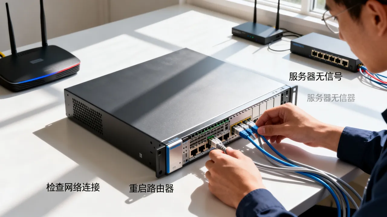 服务器为什么没信号，服务器没信号是什么原因怎么解决？
