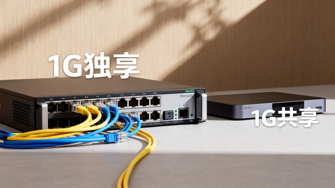 1g宽带服务器够用吗？服务器带宽1G独享和共享怎么选