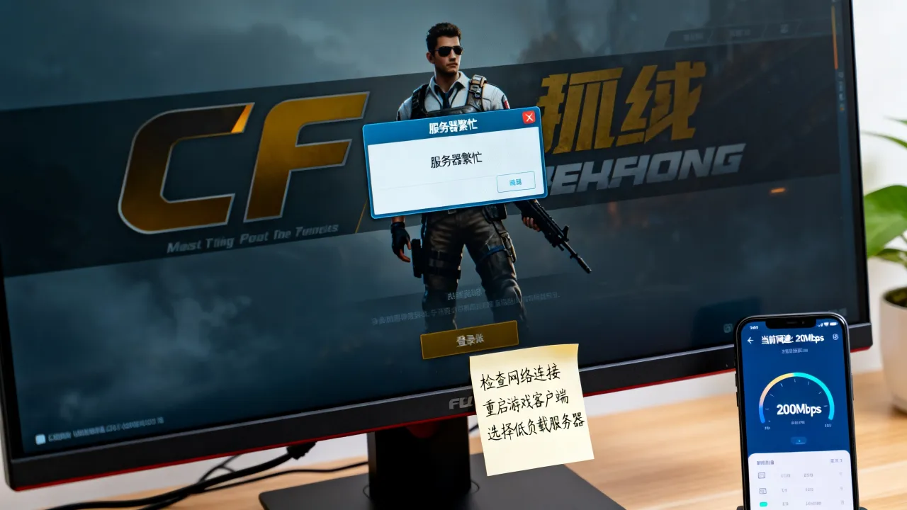 CF为什么所有的服务器都是爆满，怎么解决进不去游戏