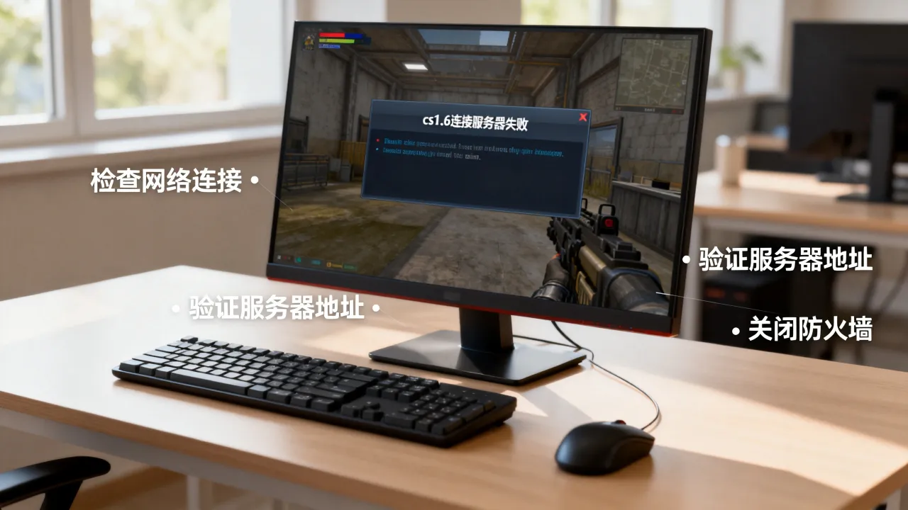 为什么cs1.6连接服务器失败，无法进入游戏怎么办