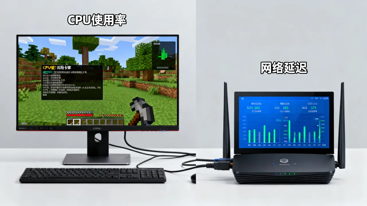 我的世界服务器卡顿是网速问题还是电脑配置不行，如何解决