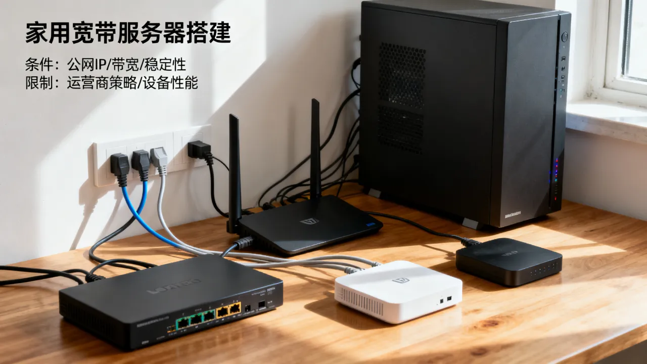 家用宽带可以做服务器吗，家庭网络搭建服务器的条件和限制