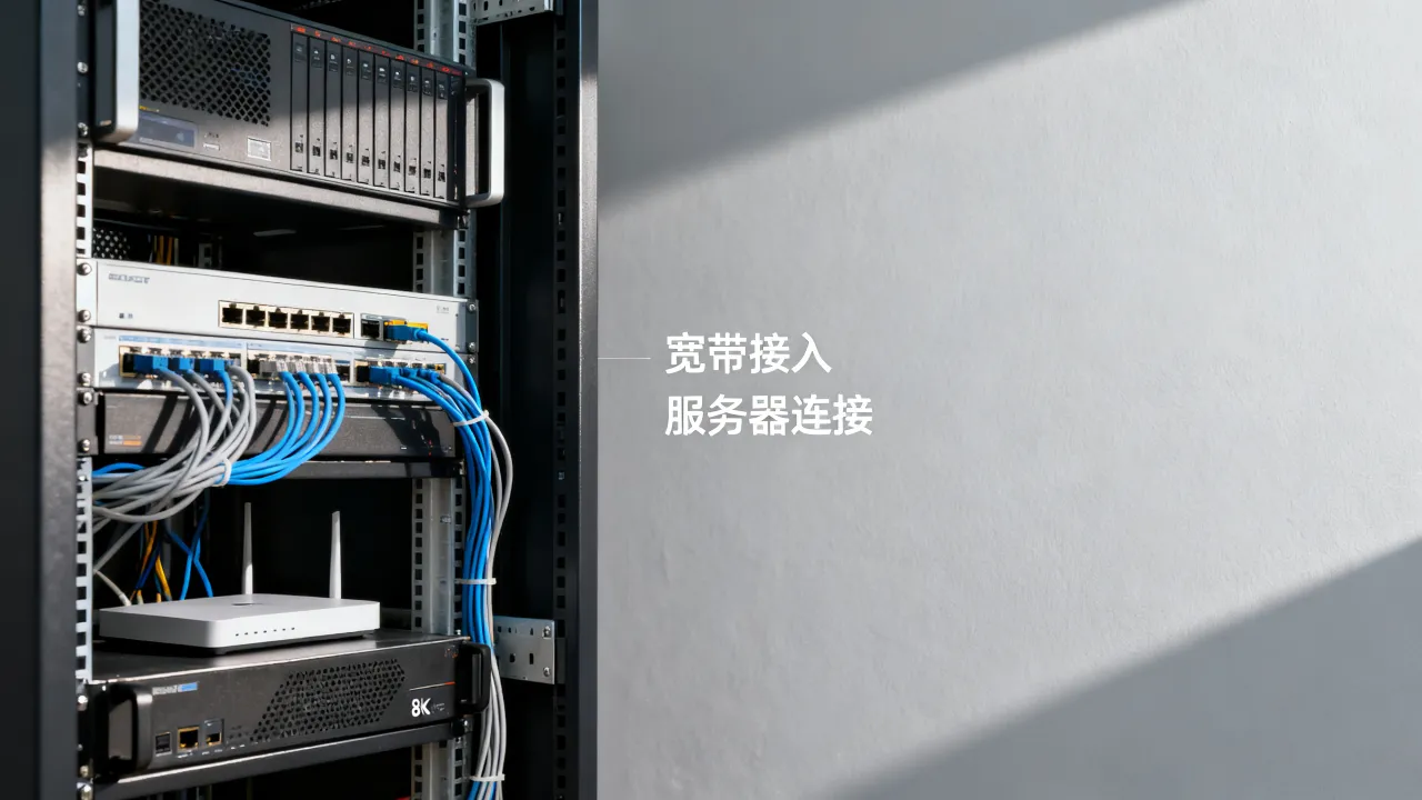 宽带进服务器原理是什么,服务器宽带连接怎么实现?