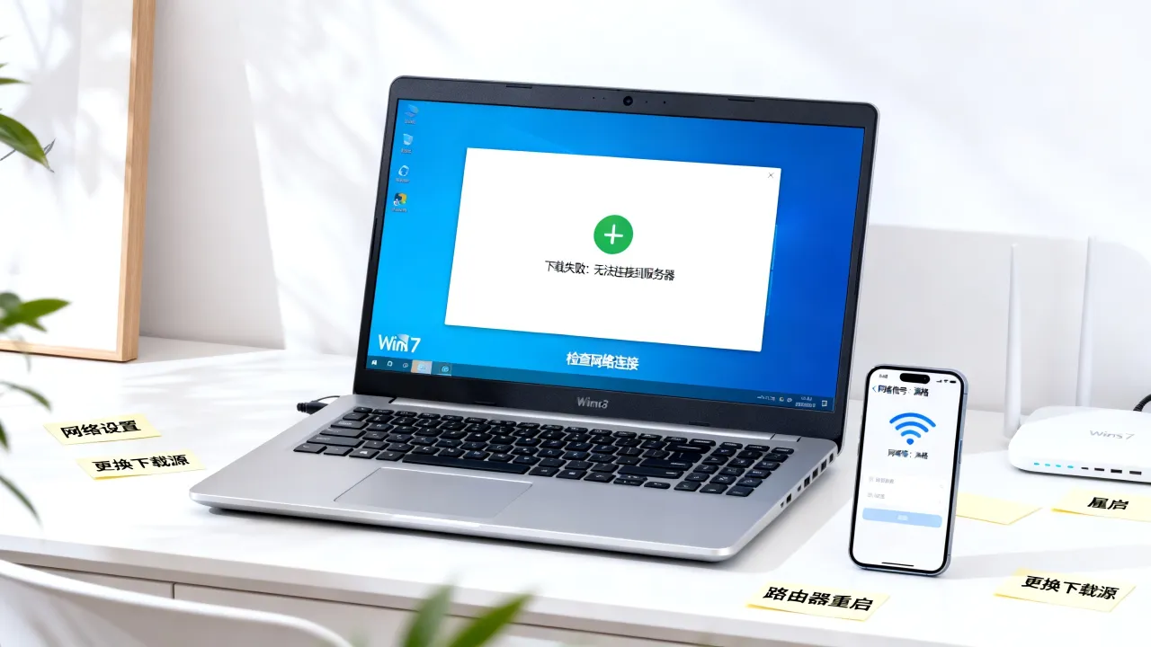 win7为什么下载不上服务器失败原因，win7系统下载文件失败怎么解决