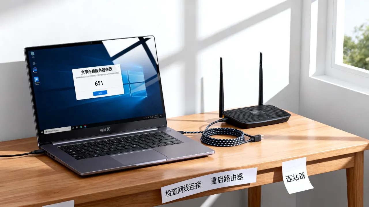 win10专业版宽带连接服务器失败怎么办,如何解决网络连接错误代码?