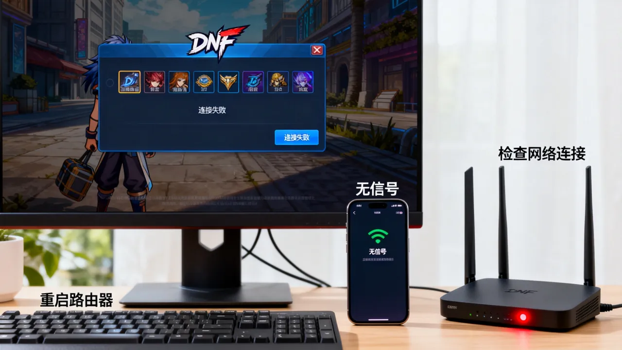 DNF为什么选择不了服务器，进不去游戏怎么办