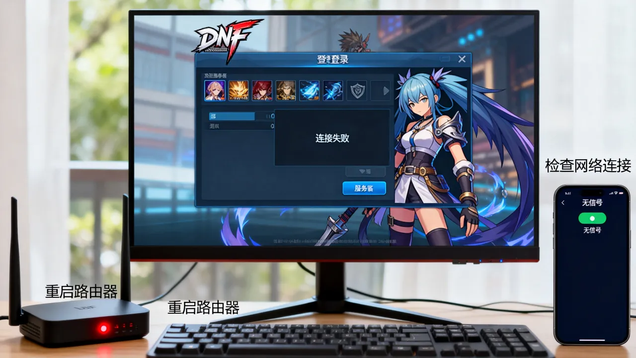 DNF为什么选择不了服务器，进不去游戏怎么办
