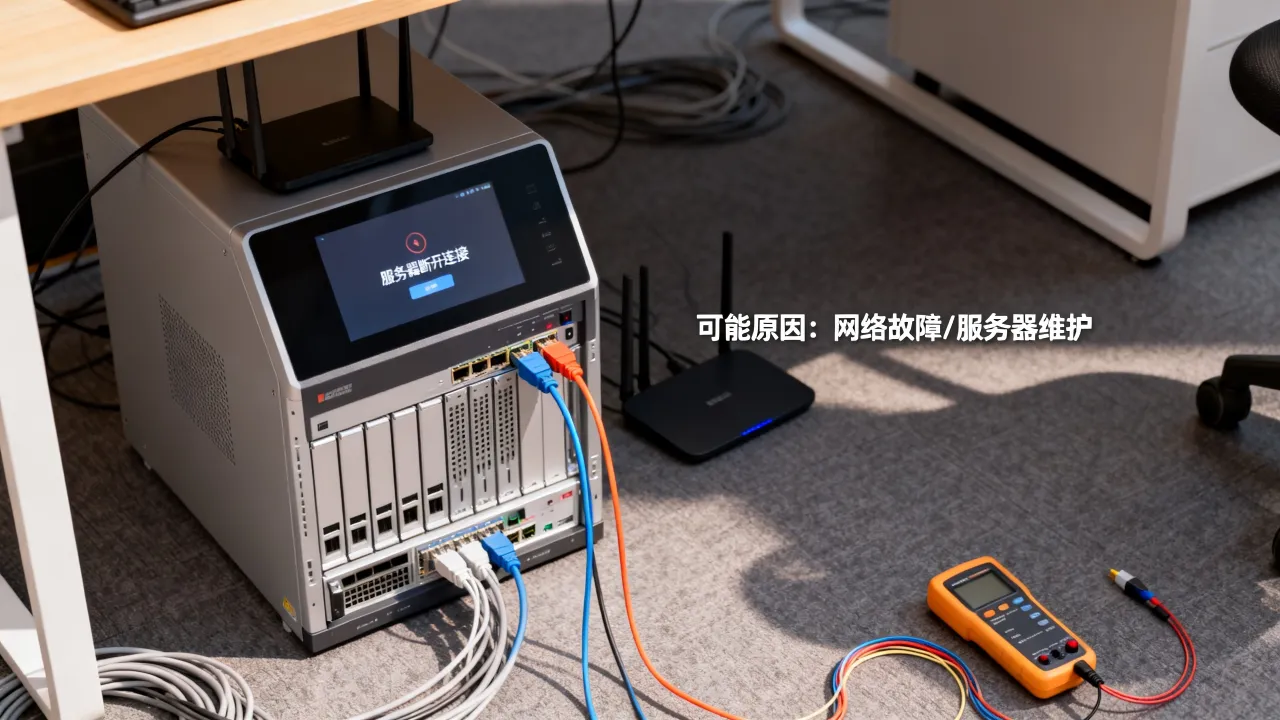 为什么显示服务器断开,服务器断开连接是什么原因怎么解决