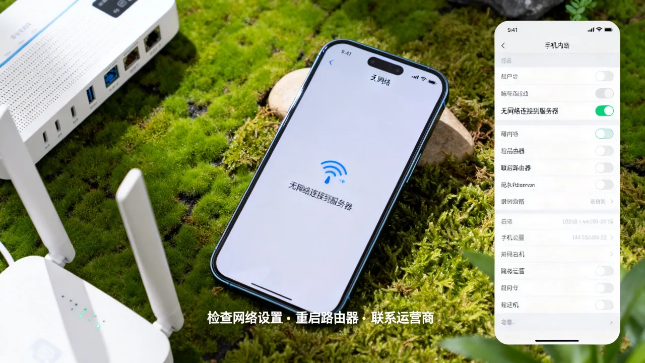 为什么app显示无网络连接到服务器,app无法连接服务器怎么解决?