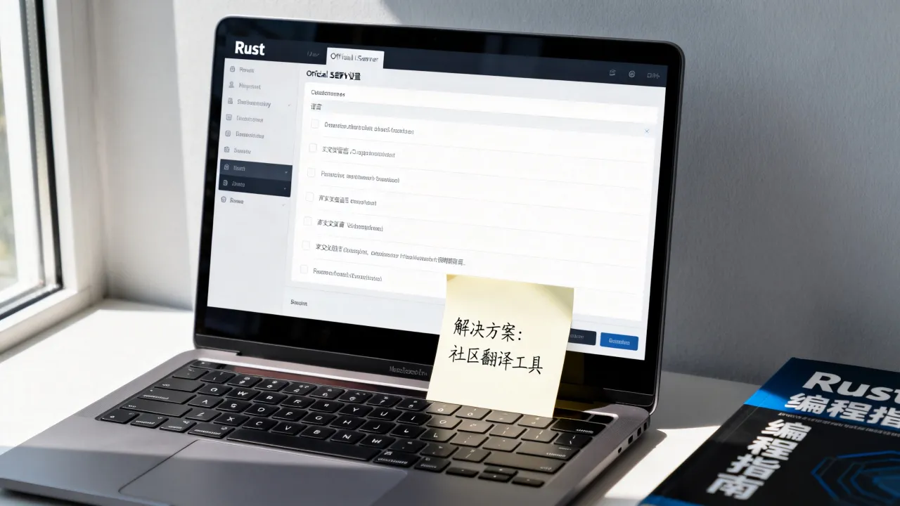 为什么rust官方服务器没有中文，怎么办？