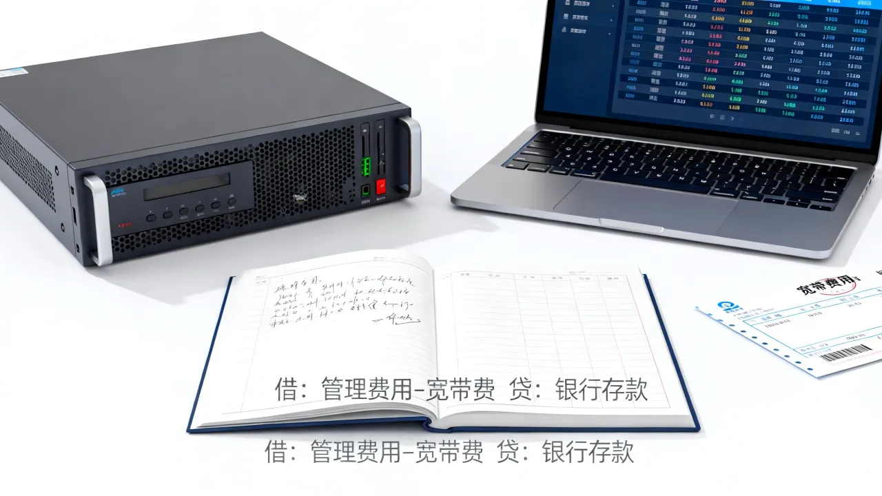 支付服务器宽带费怎么做分录?,服务器宽带费会计分录