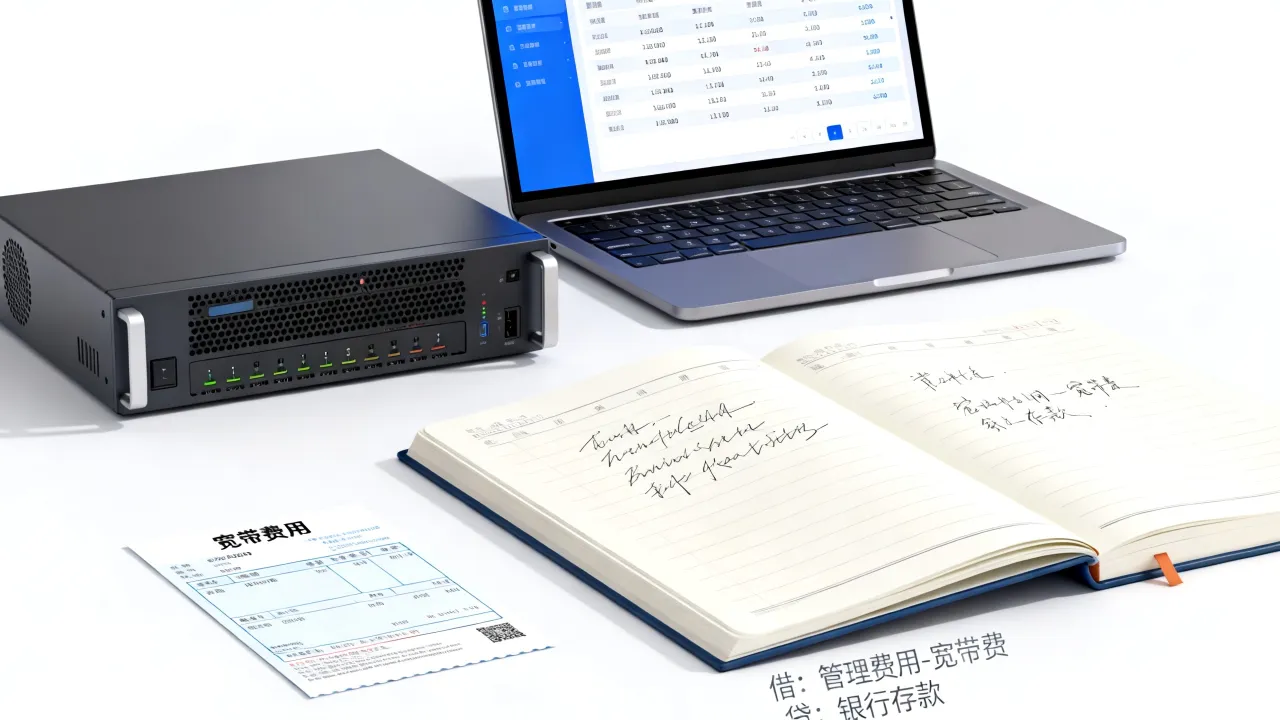 支付服务器宽带费怎么做分录？，服务器宽带费会计分录