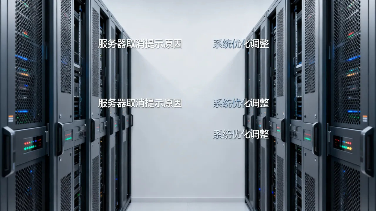 为什么取消服务器提示,服务器取消提示怎么回事?