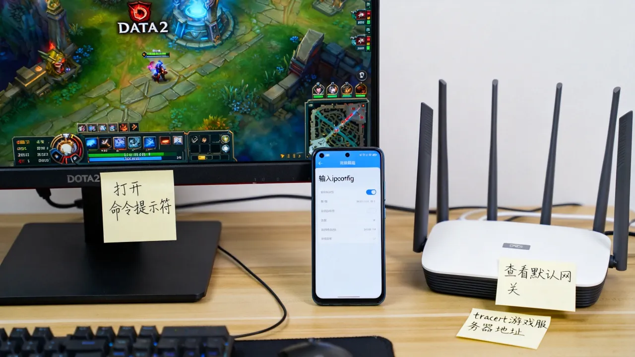 移动宽带玩Dota2延迟高怎么办,服务器地址怎么查