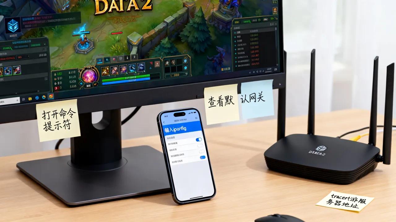 移动宽带玩Dota2延迟高怎么办，服务器地址怎么查