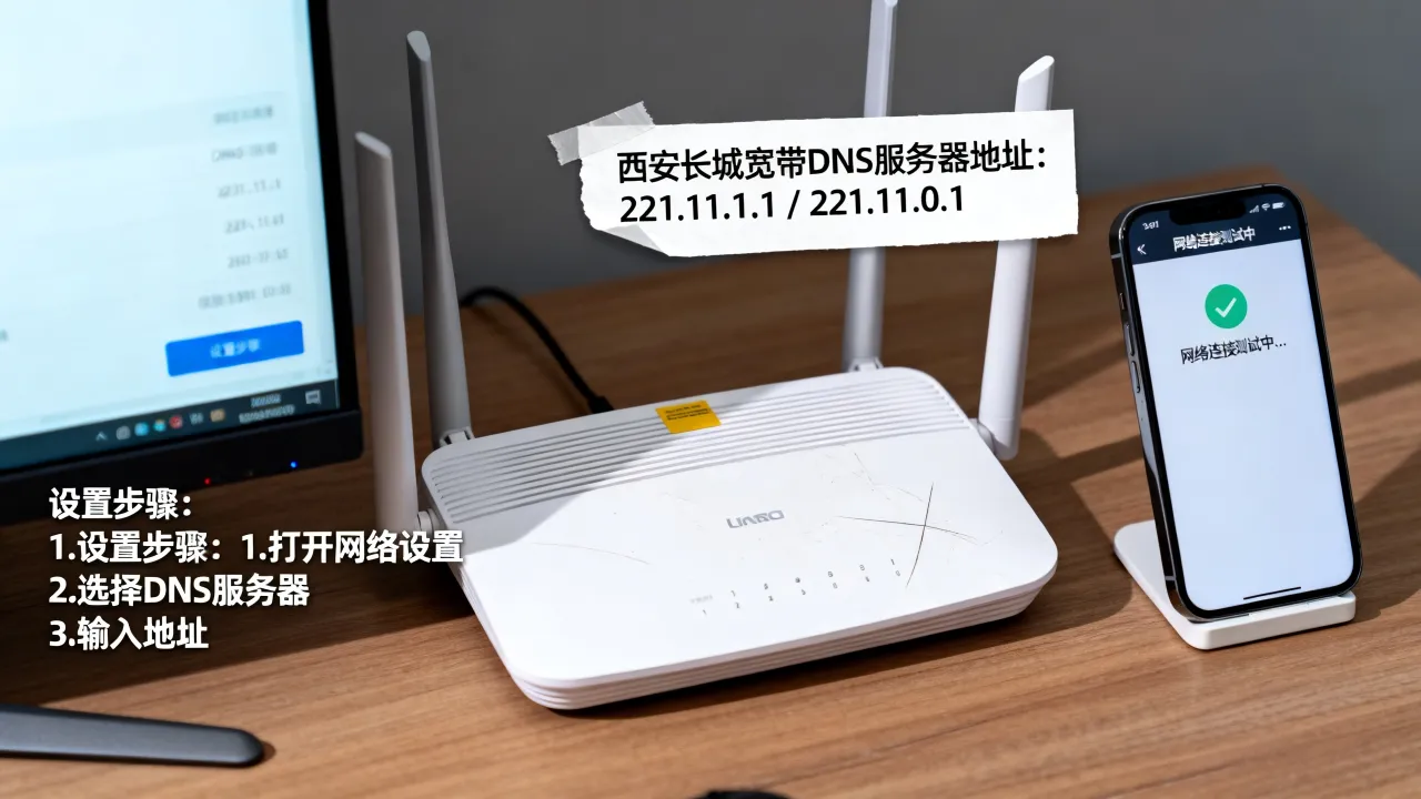 西安长城宽带DNS服务器地址是多少？怎么设置网络连接最快？