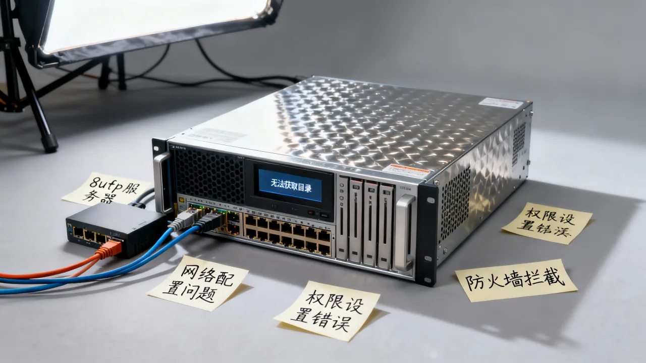 为什么8uftp服务器获取不到目录，是什么原因导致的？