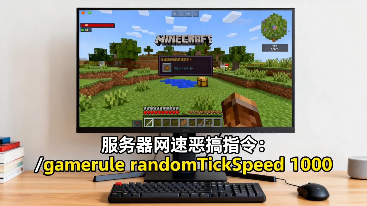 MC服务器网速恶搞怎么弄,我的世界服务器网速恶搞指令是什么?