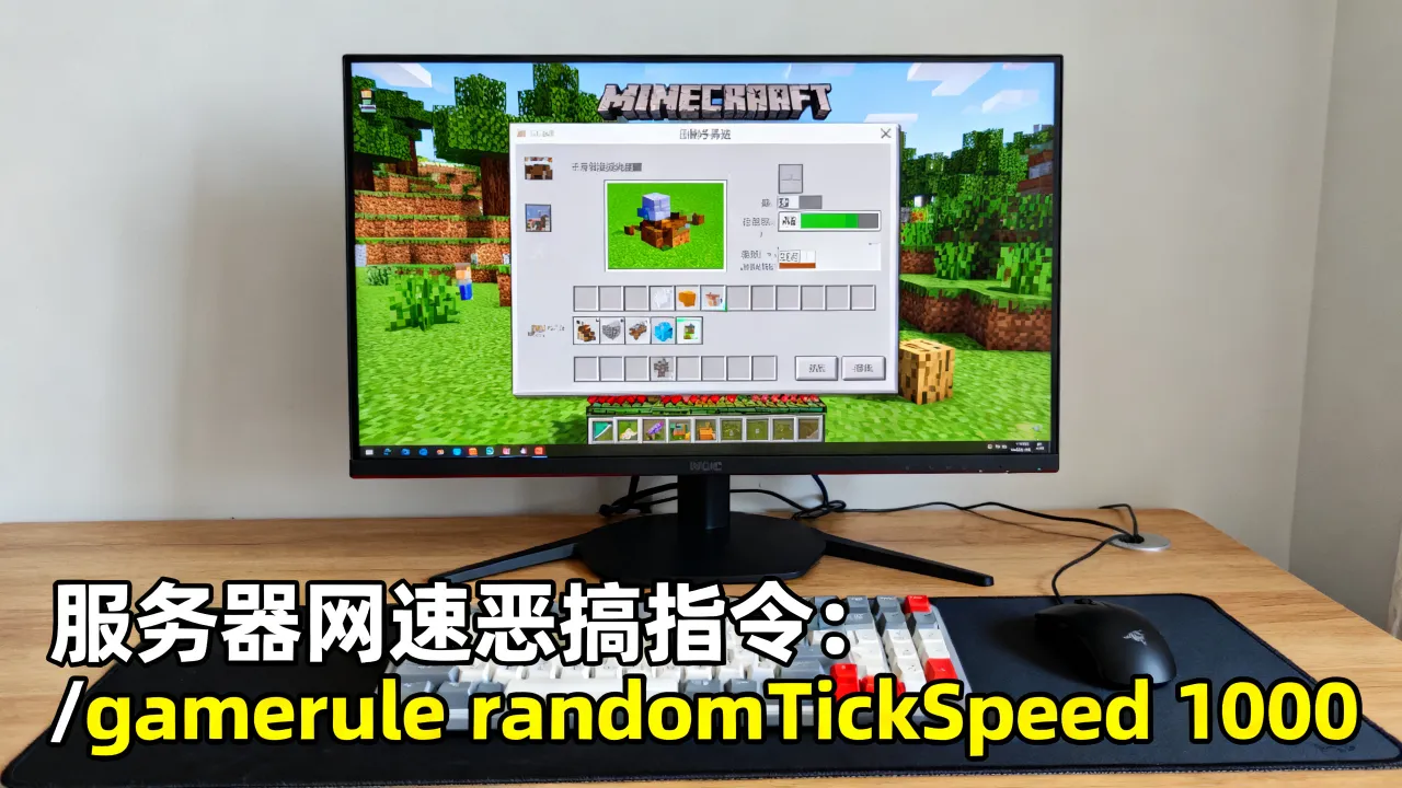 MC服务器网速恶搞怎么弄，我的世界服务器网速恶搞指令是什么？