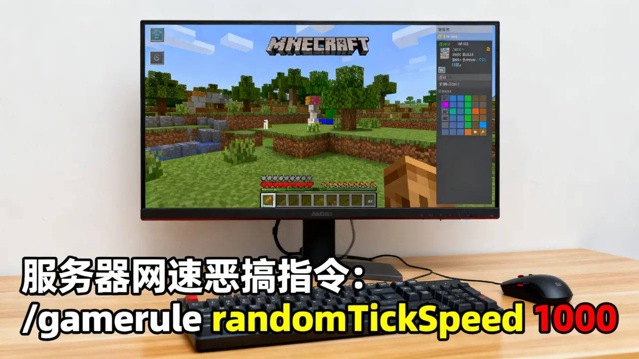 MC服务器网速恶搞怎么弄，我的世界服务器网速恶搞指令是什么？