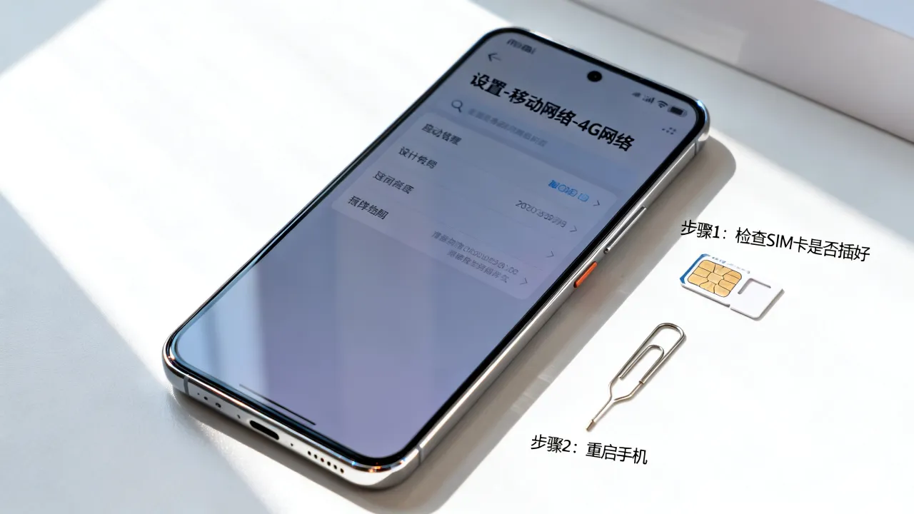 小米为什么打不开4g网络连接服务器，解决步骤是什么