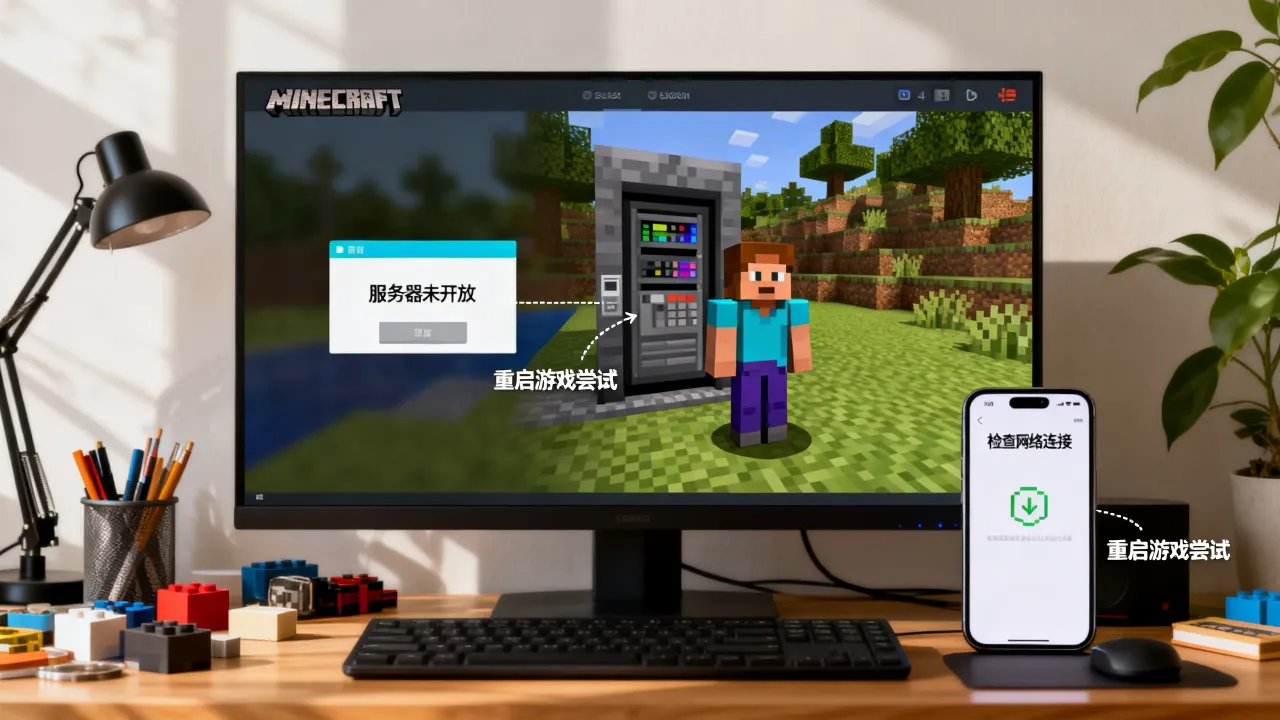 为什么我的世界总是显示服务器不开放，mc服务器未开放怎么办？