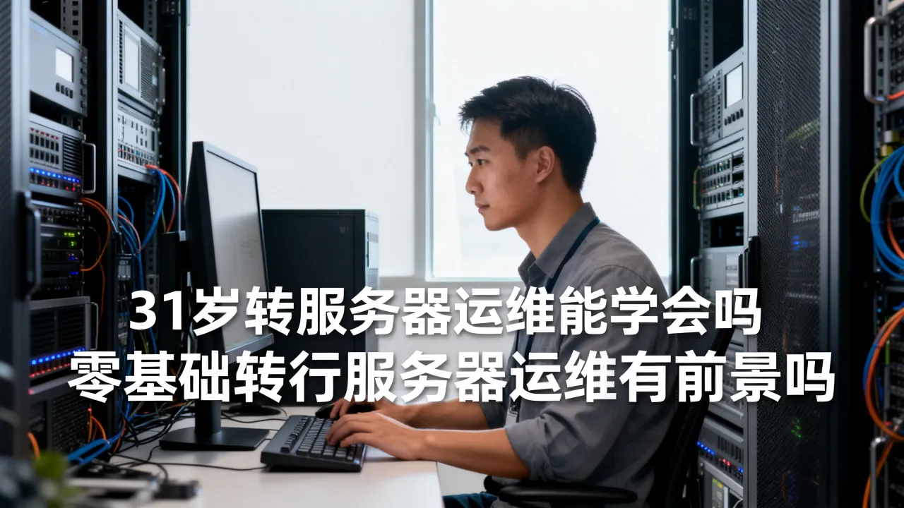 31岁转服务器运维能学会吗,零基础转行服务器运维有前景吗?