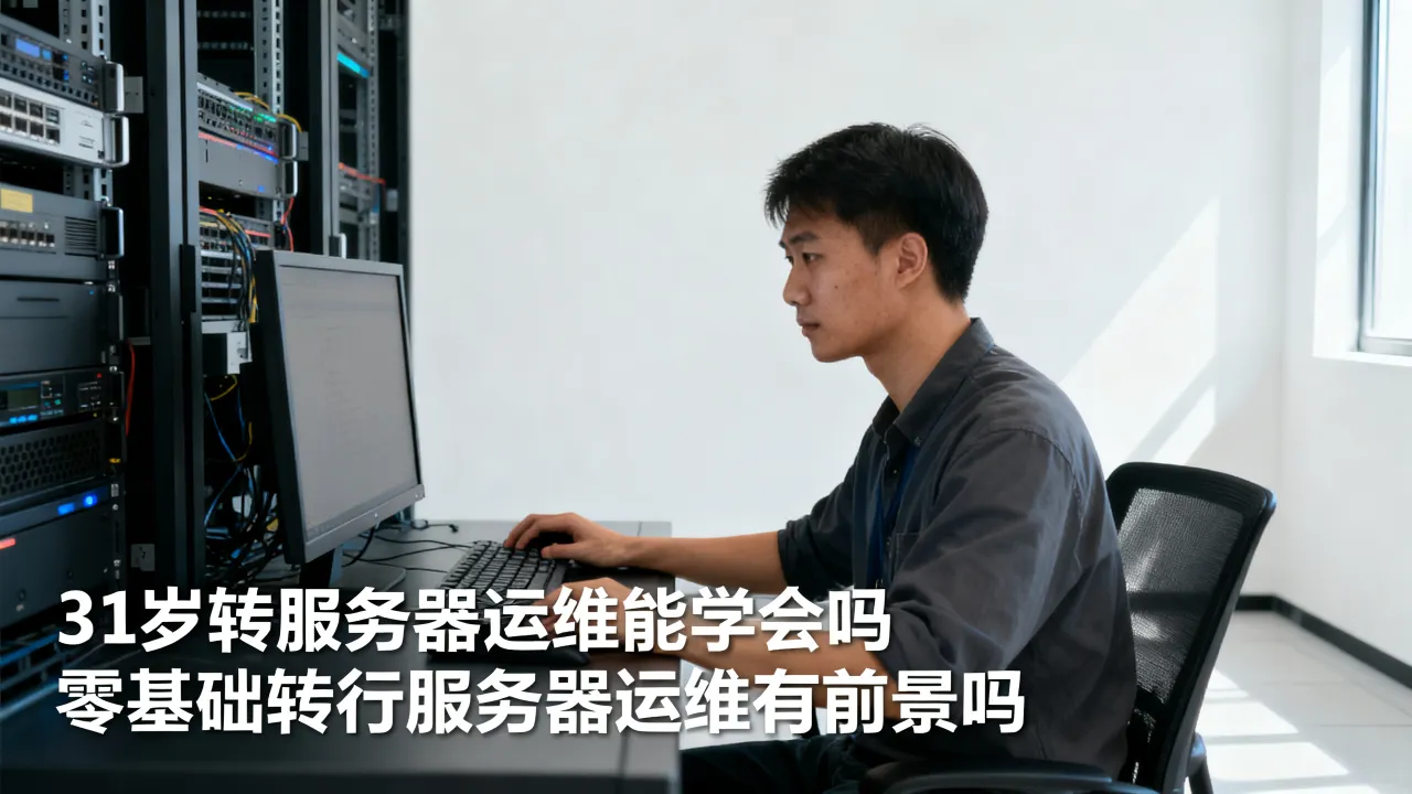 31岁转服务器运维能学会吗，零基础转行服务器运维有前景吗？