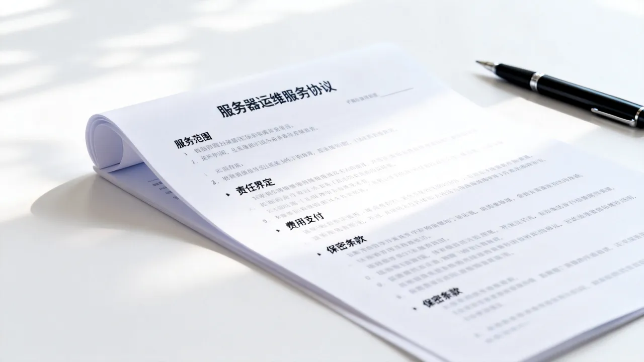 服务器运维服务协议包含哪些关键条款，怎么签才靠谱？
