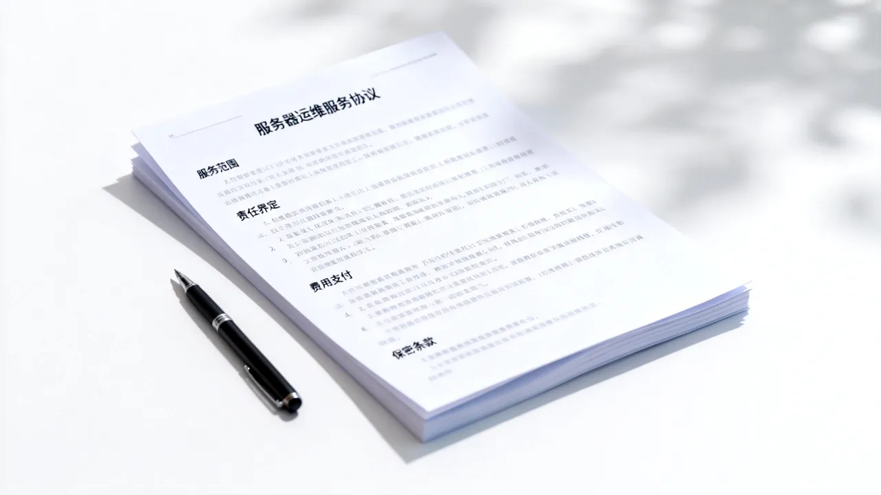 服务器运维服务协议包含哪些关键条款，怎么签才靠谱？