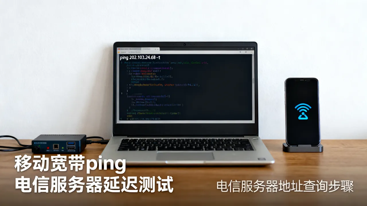 移动宽带ping电信服务器延迟高吗,ping电信服务器地址怎么查