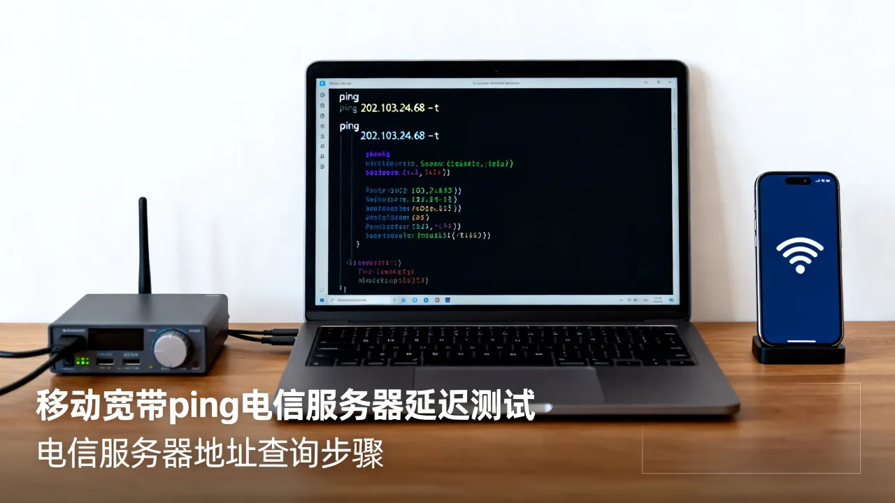 移动宽带ping电信服务器延迟高吗，ping电信服务器地址怎么查