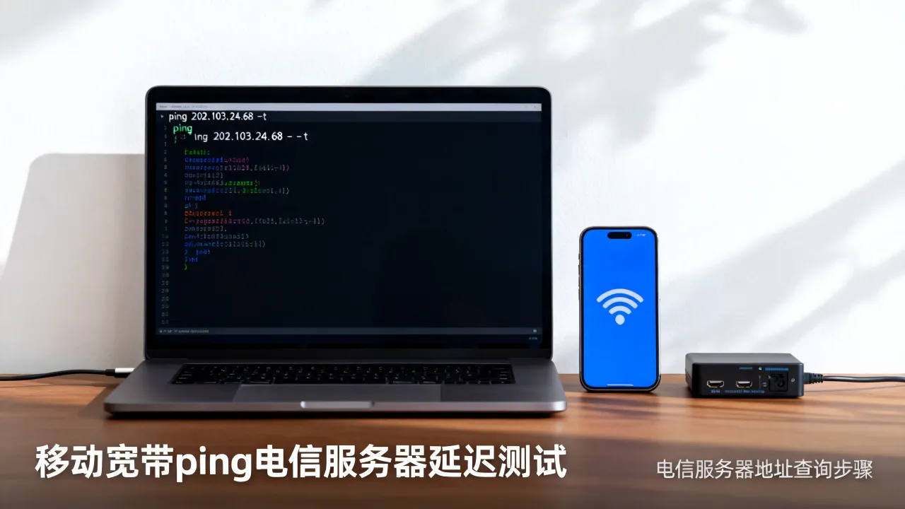 移动宽带ping电信服务器延迟高吗，ping电信服务器地址怎么查