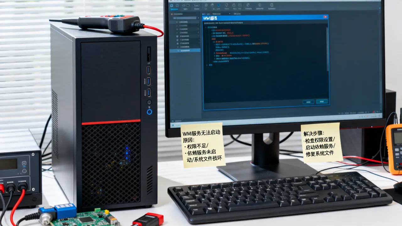 服务器运维中WMI服务无法启动是什么原因？，怎么解决