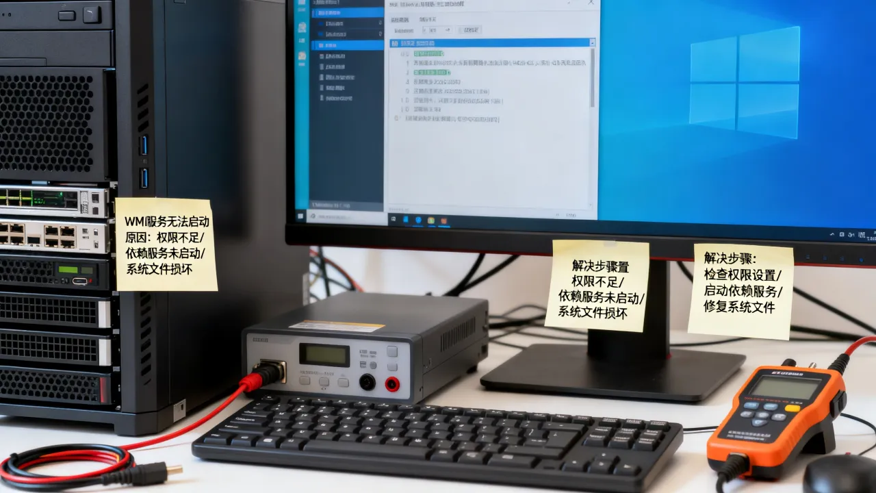 服务器运维中WMI服务无法启动是什么原因？，怎么解决