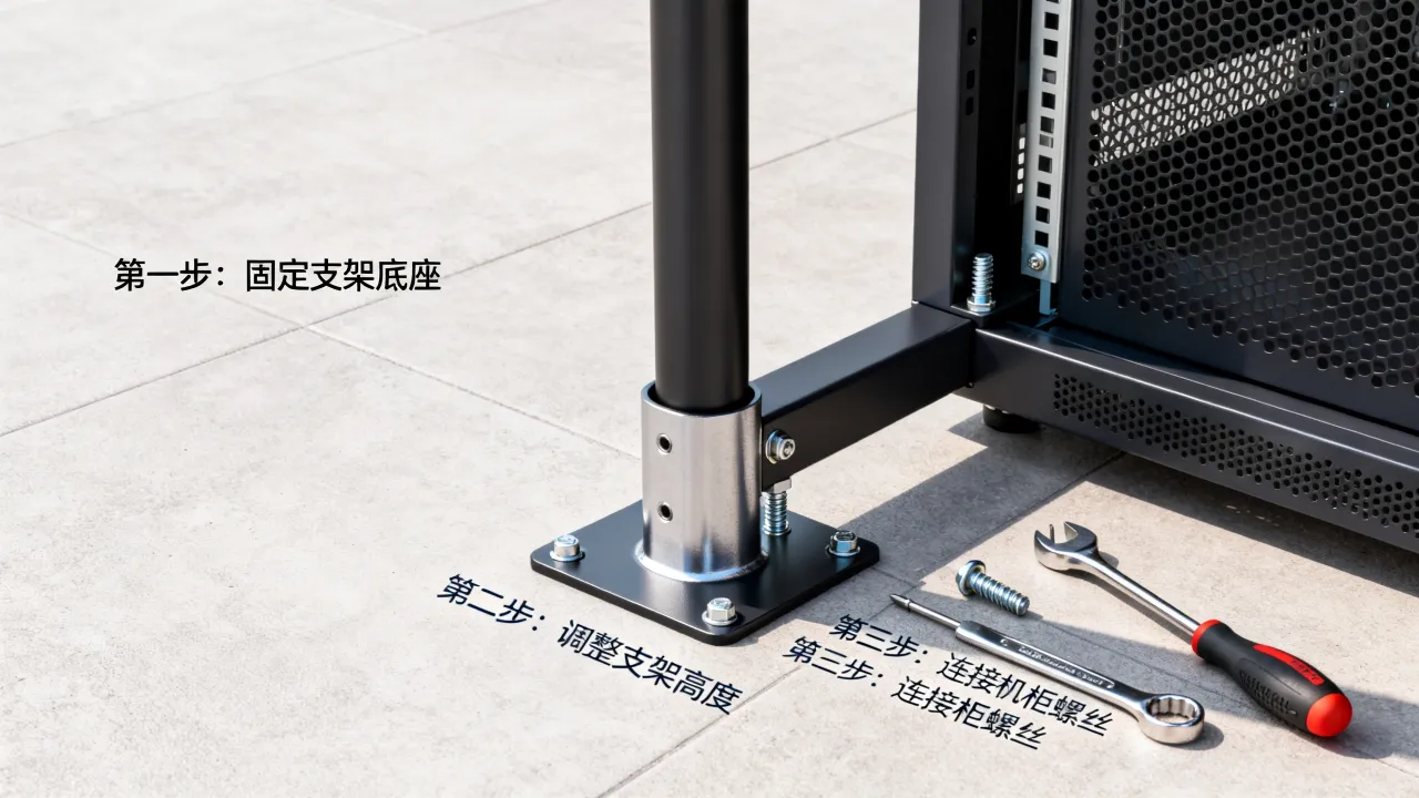 服务器运维支架怎么用,机柜服务器支架安装方法