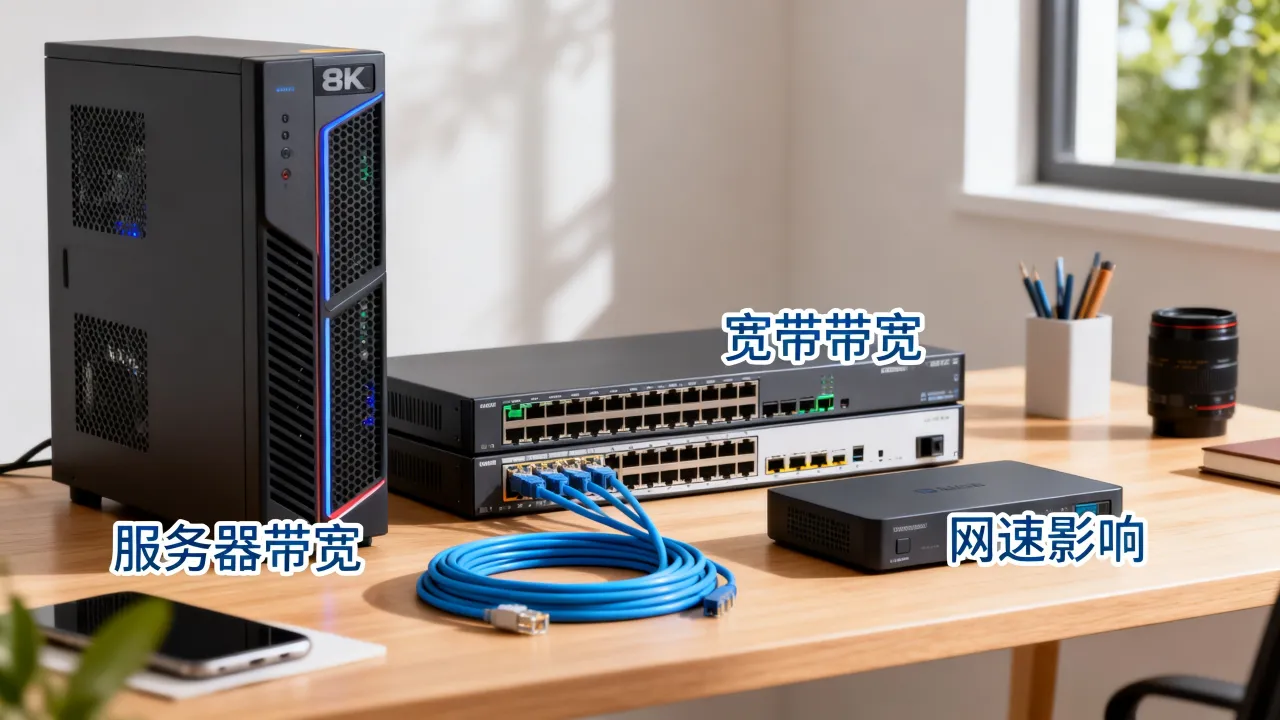服务器带宽和宽带带宽有什么区别？哪个更影响网速？