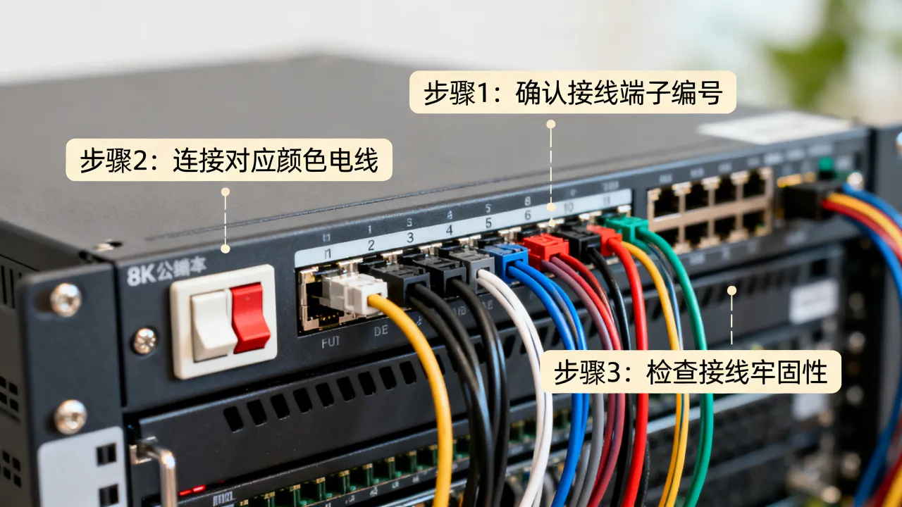 讯维服务器开关接线图怎么正确接线，接线图如何看懂