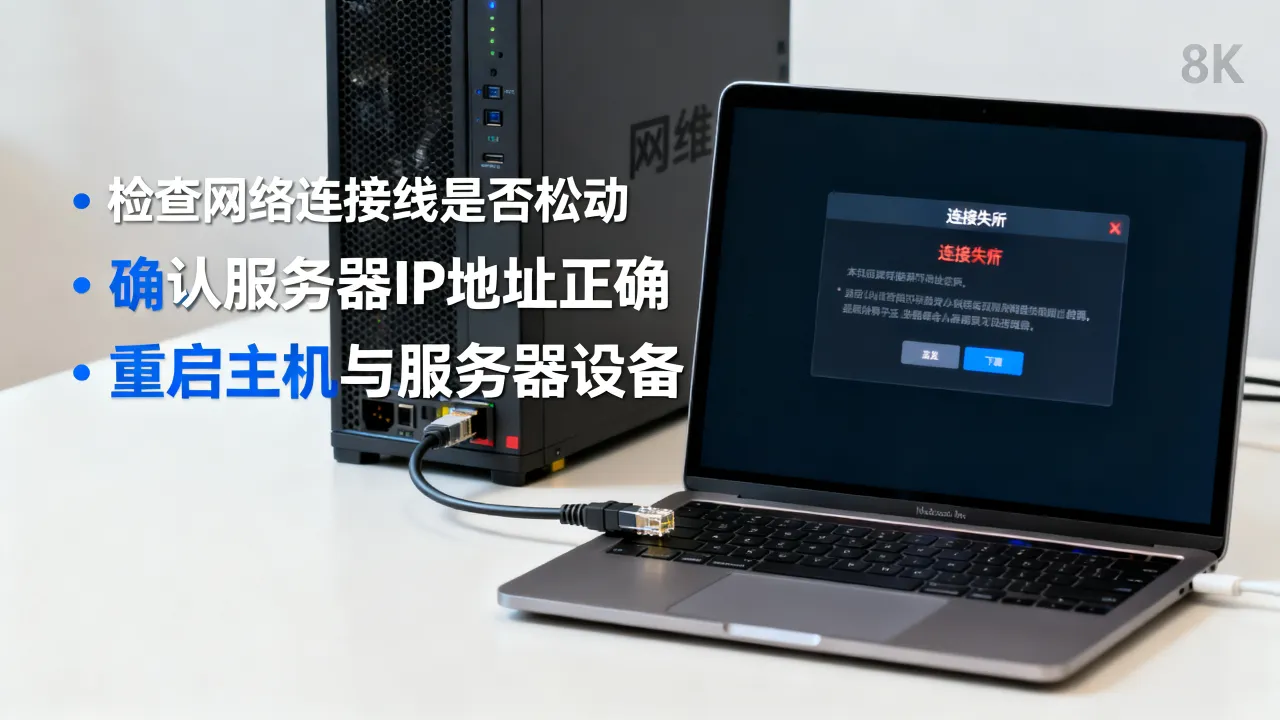 网维主机连不上服务器是什么原因，怎么解决？