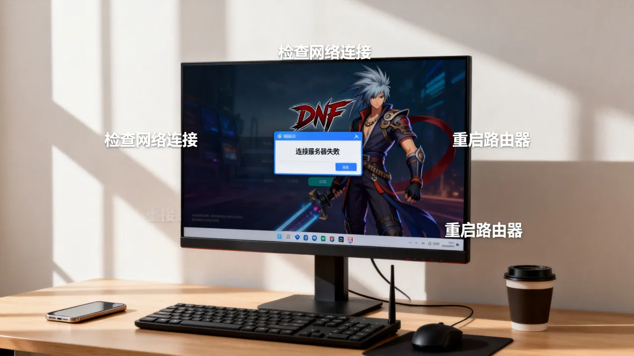DNF为什么连接服务器失败怎么回事，登录不上游戏如何解决