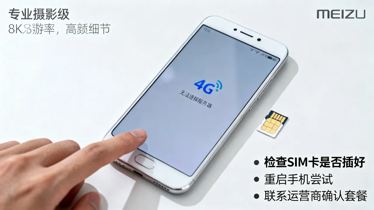 为什么魅族手机启动不了4G网络连接服务器，如何解决4G网络无法连接？